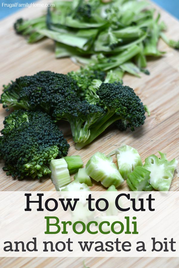 Broccoli that has been cut into florets