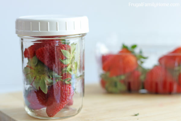 The lazy way to store strawberries longer.