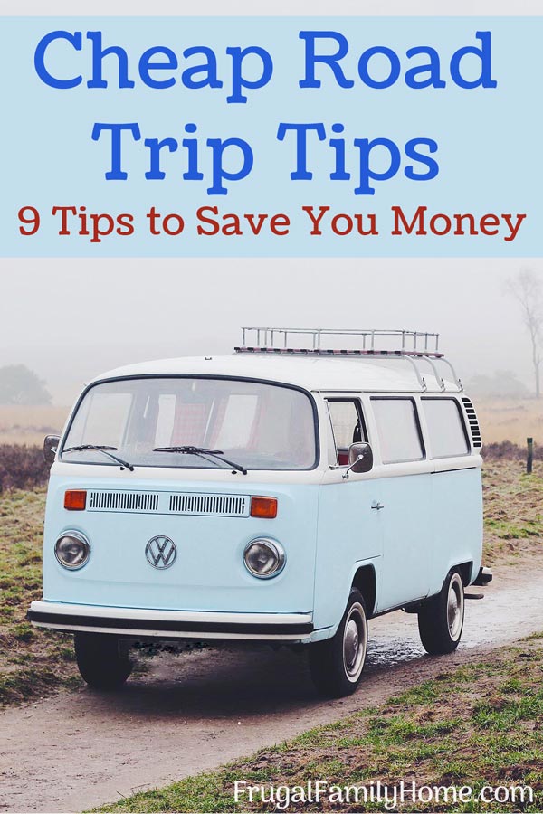 Ffh045 How To Save Money On A Road Trip The Frugal Family Home Podcast - a blue van on the road on a!    trip