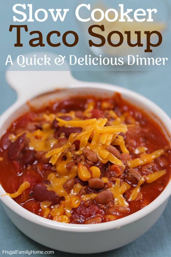 Slow Cooker Taco Soup - Crockpot Recipes for Two