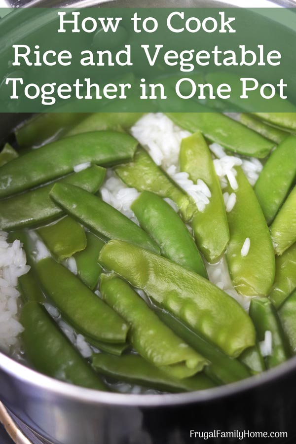 how to cook rice with vegetables in a pot.
