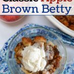 The classic recipe for Apple brown betty.