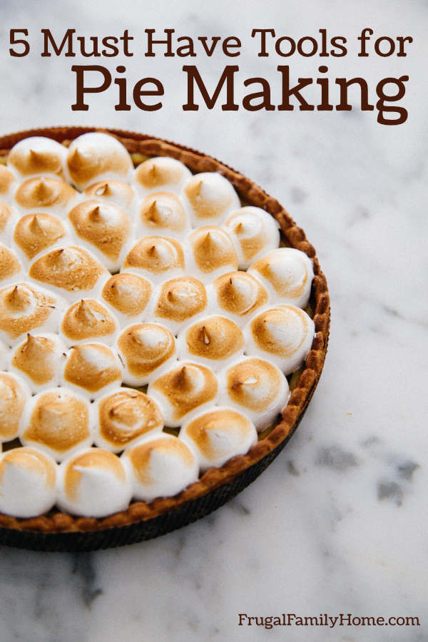 Pie with meringue on top.