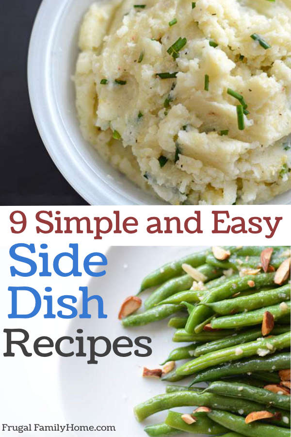 Mashed potatoes and green bean easy side dish recipes