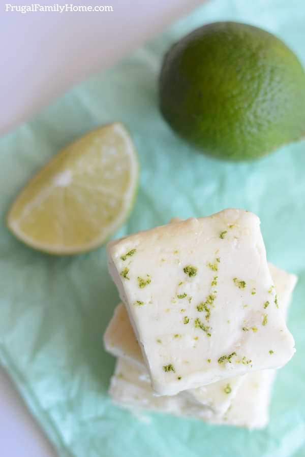 How to Make Key Lime Fudge - Frugal Family Home