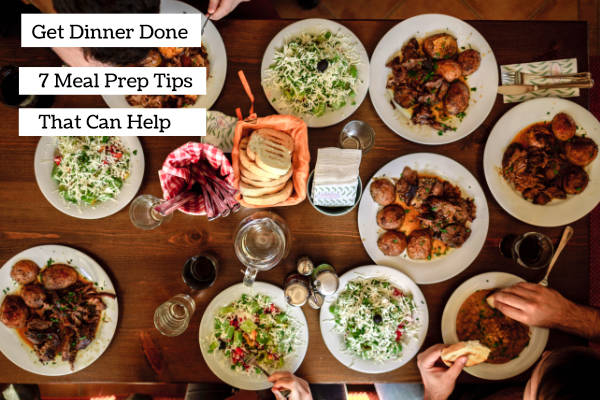 serving dinner on a table with family