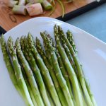 Asparagus spears trimmed the best way.