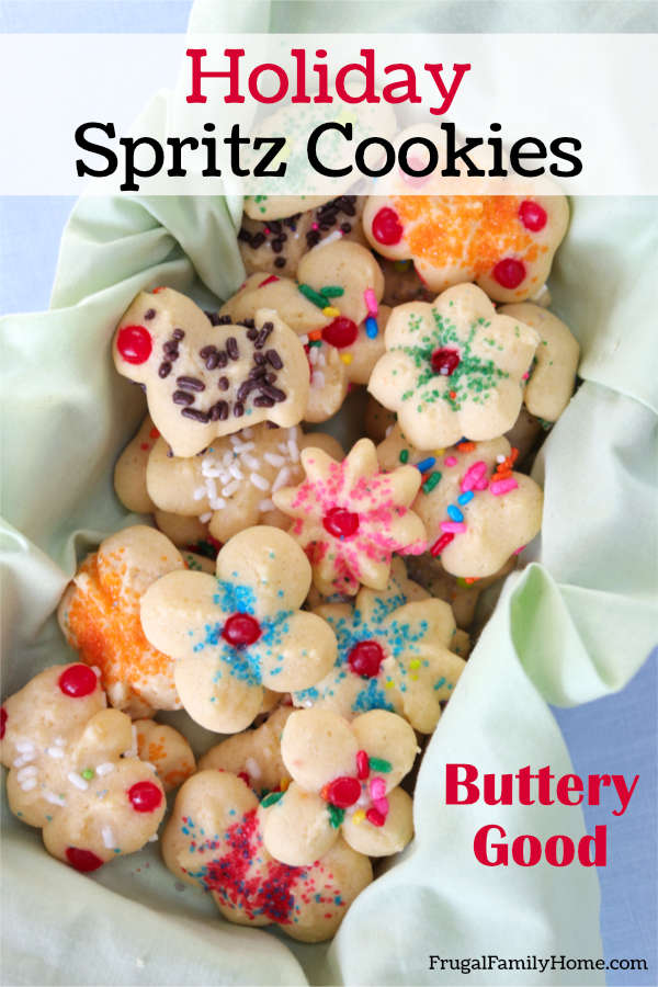 How to Make Melt in Your Mouth Spritz Cookies | Frugal Family Home