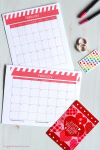 Free Printable February Calendar Pages (Editable too) | Frugal Family Home