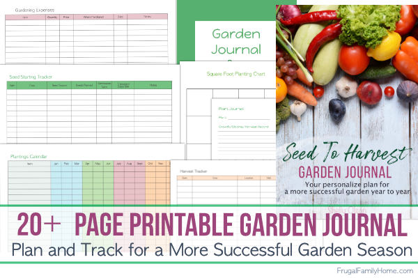 A garden journal for your backyard garden.