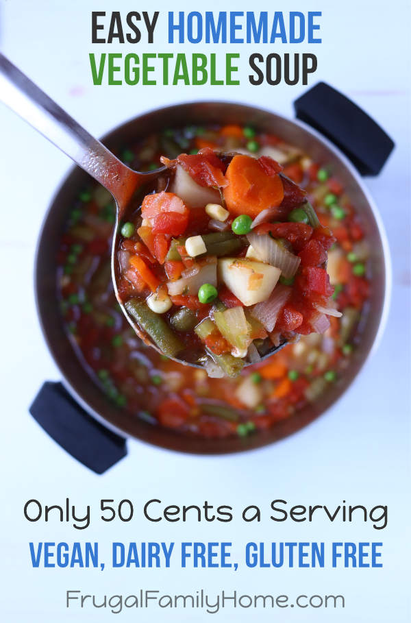 How to Make Vegetable Soup from Scratch with Video Frugal Family Home
