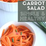 A serving of the carrot salad recipe.