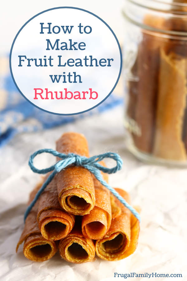 How to make rhubarb leather.