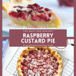 Easy raspberry custard pie