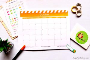 Free Printable and Editable October Calendar Pack | Frugal Family Home