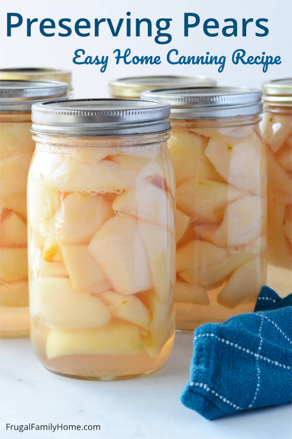 Canned Pears at home