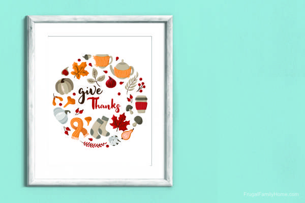 the Give Thanks Wall Art.