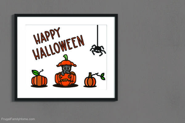 Happy Halloween Wall Art Printable
