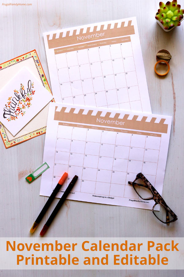 The free printable calendar pages