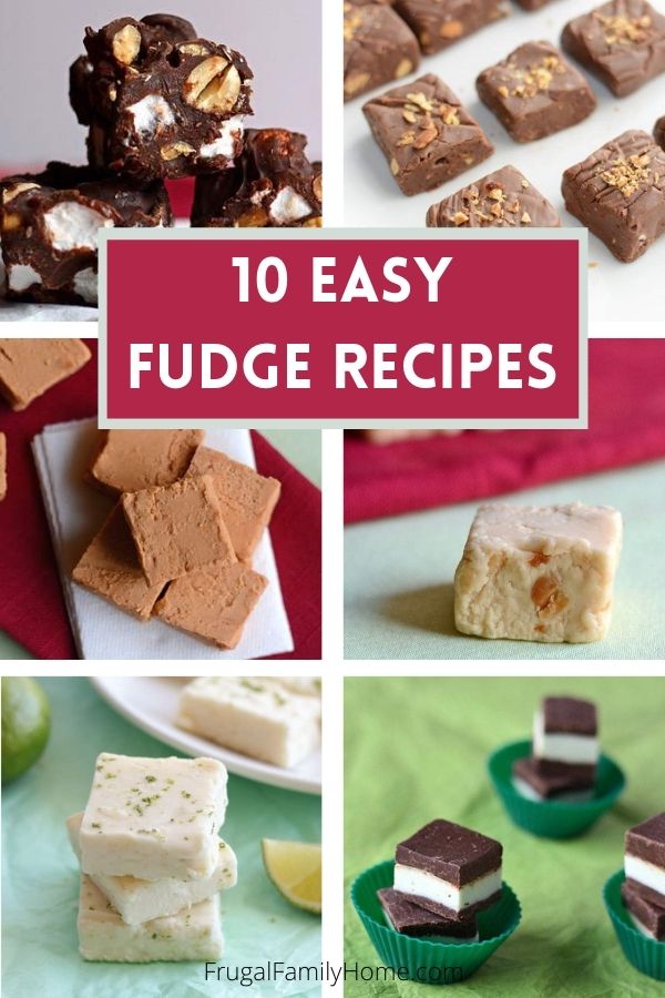 6 of the 10 fudge recipes