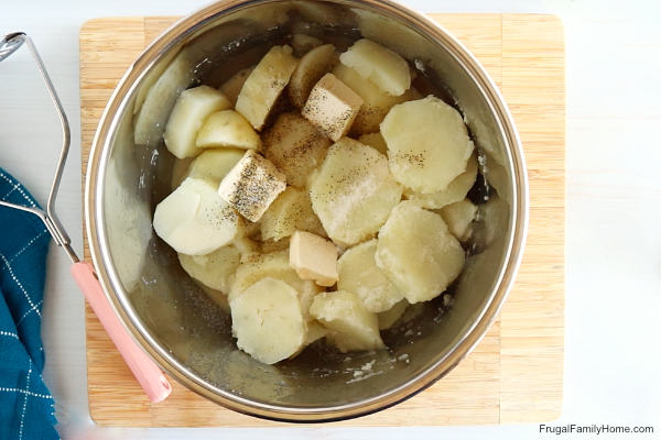 potatoes ready to mash