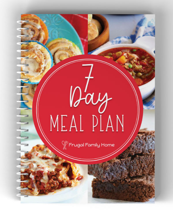Cover of 7 Day frugal Meal Plan Cookbook