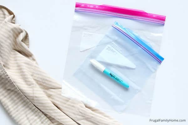 Freezer pens that write on bags.