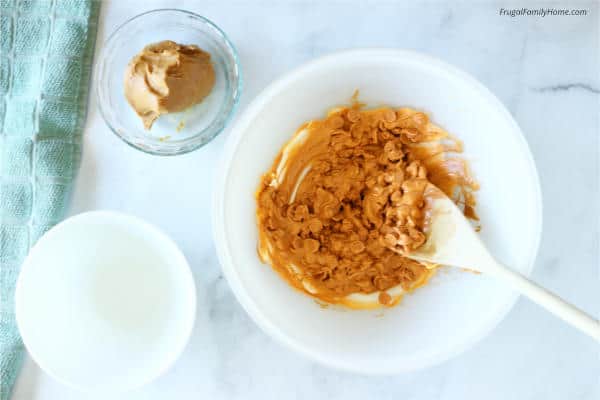 melting the butterscotch chips