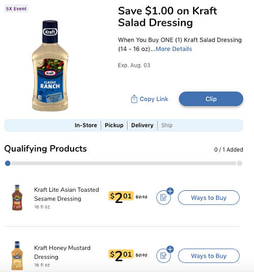 How to shop from a coupon while online grocery shopping.