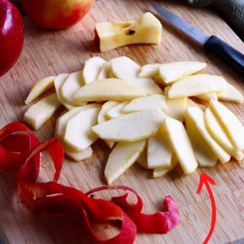 How to cut apples for apple pie banner