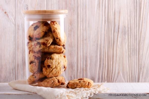 Cookies without butter in cookie jar