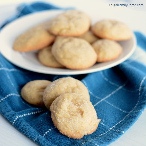 A serving of Brown Sugar Cookies on a plate.