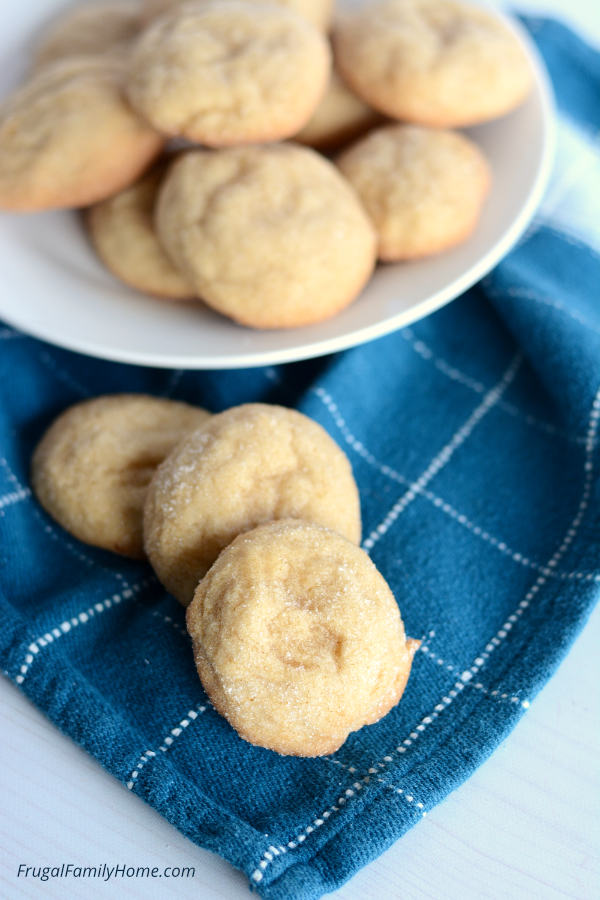 Brown Sugar cookies without butter ready to serve.