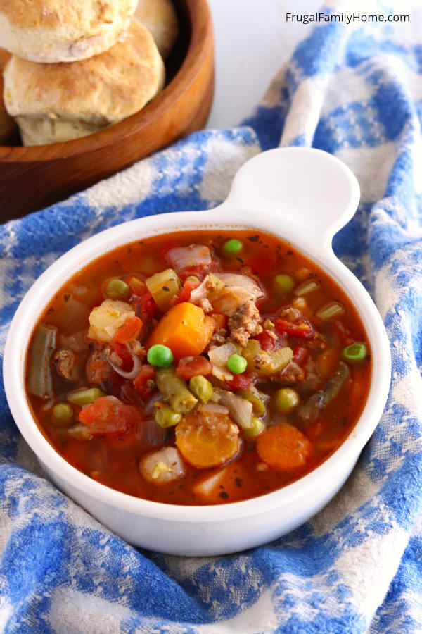 Quick and Easy Instant Pot Hamburger Soup, A Healthy Dinner