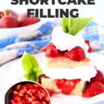 Strawberries for shortcake for the freezer.