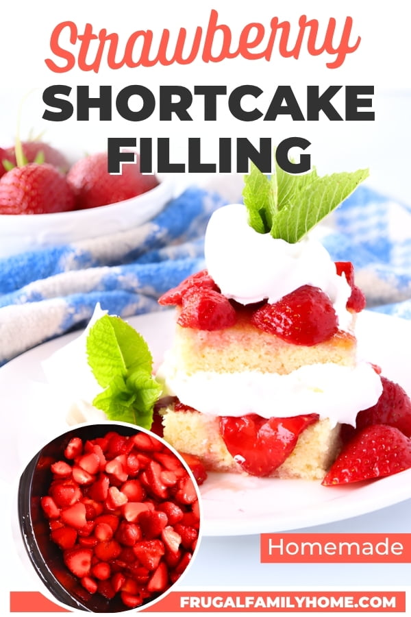 Strawberries for shortcake for the freezer.